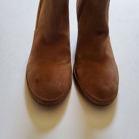 Diba Suede Leather Wedge Ankle Boots Booties Size 10 New - Picture 9 of 10